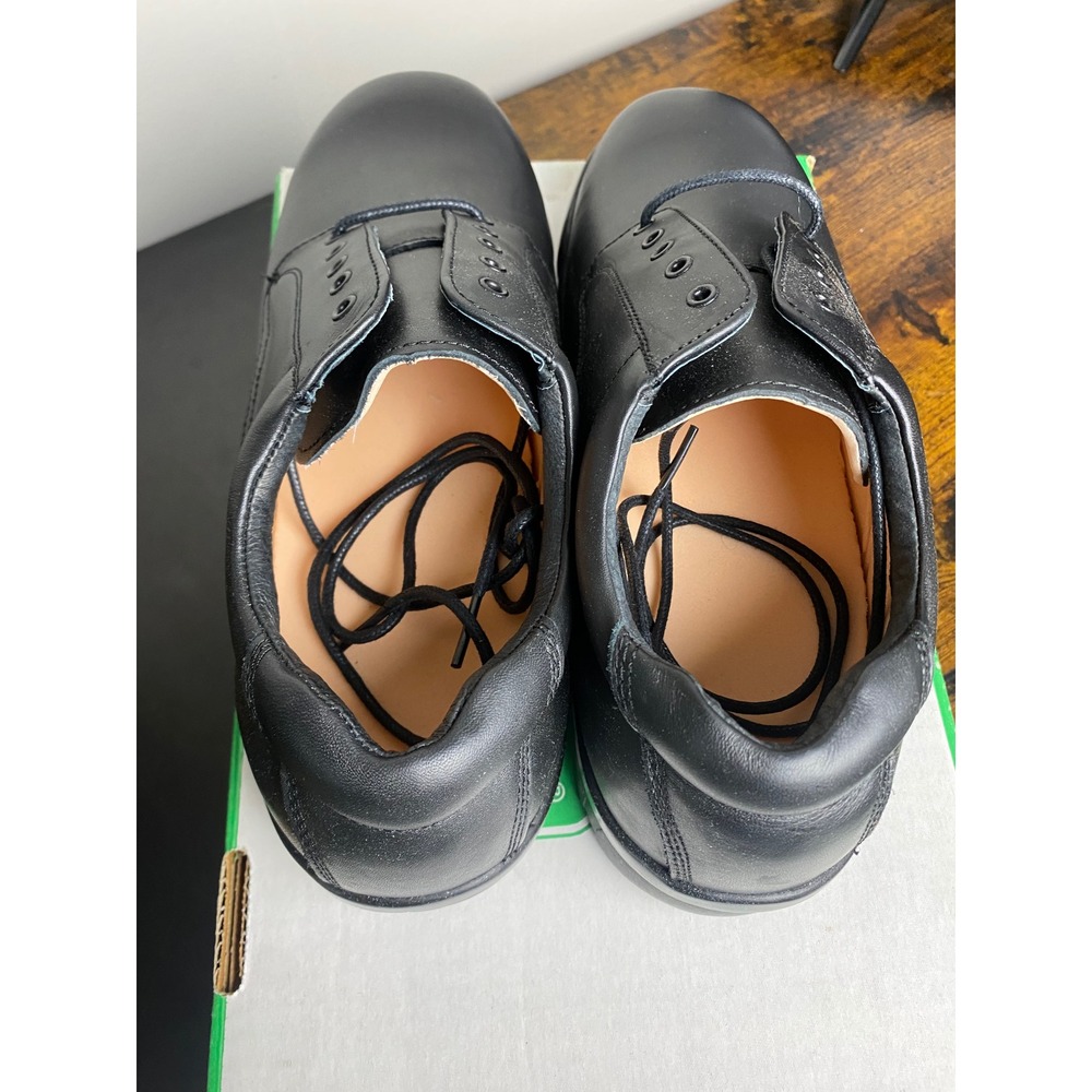 Apex Ambulator Conform Lace Black Leather Mens Shoes 10.5M V1270MM105 Orthopedic - Picture 3 of 8